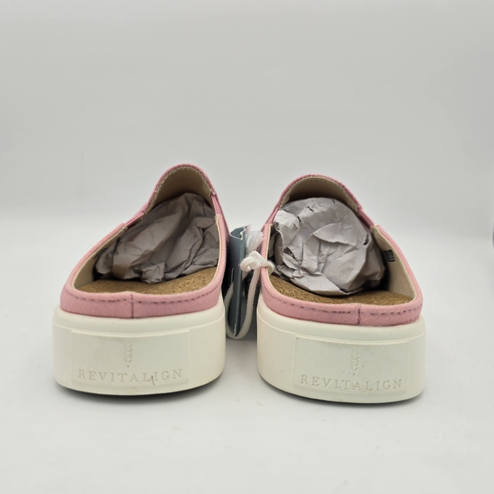 NWT Revitalign Esplande Tex Canvas Slip-On Clogs, Pen Red (Pink), Women's 7B - Picture 10 of 16